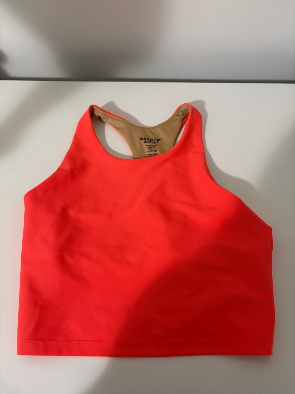 Old Navy Active Coral and Tan Sports Bra